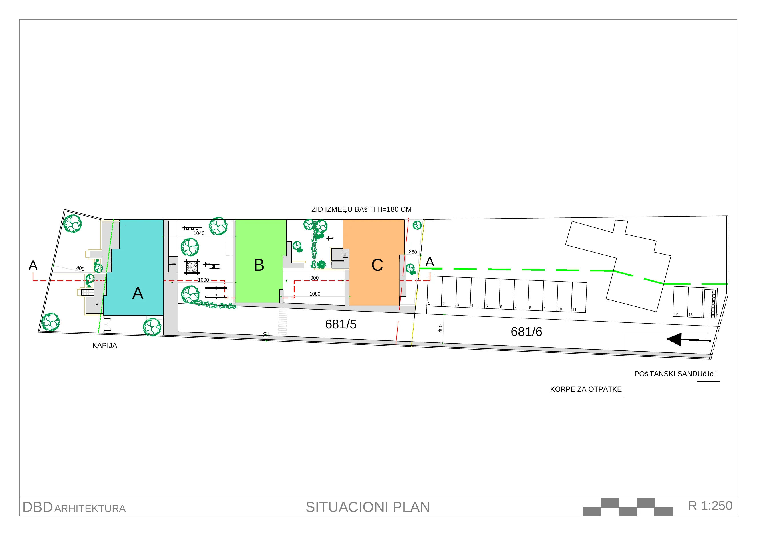 Situacioni plan kompleksa Avalska trilogija
